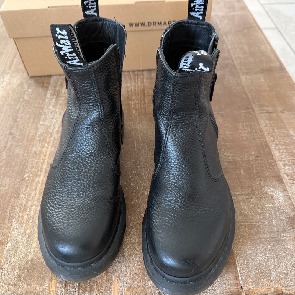 Dr. Martens Black Airwair Leather Boots